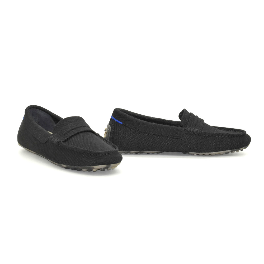 A9 Flawless Auth ROTHYS Black Knit The Daily Driver Loafer Shoes Size W6 $149